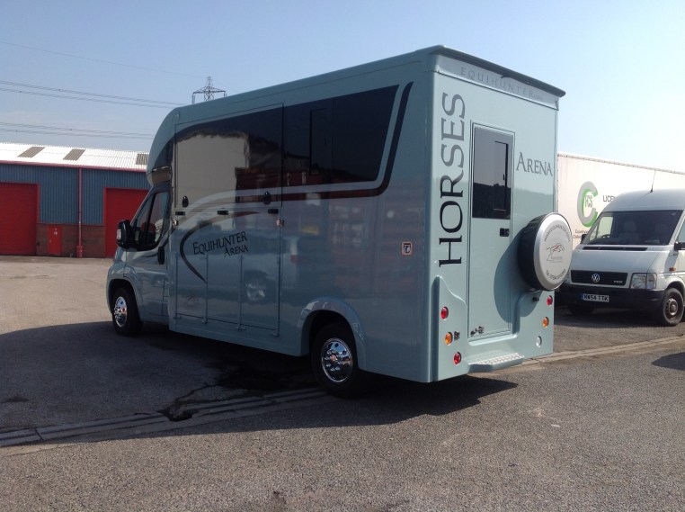 Equihunter Arena 3.5 Tonne Horsebox Finished in BMW Mini Ice Blue