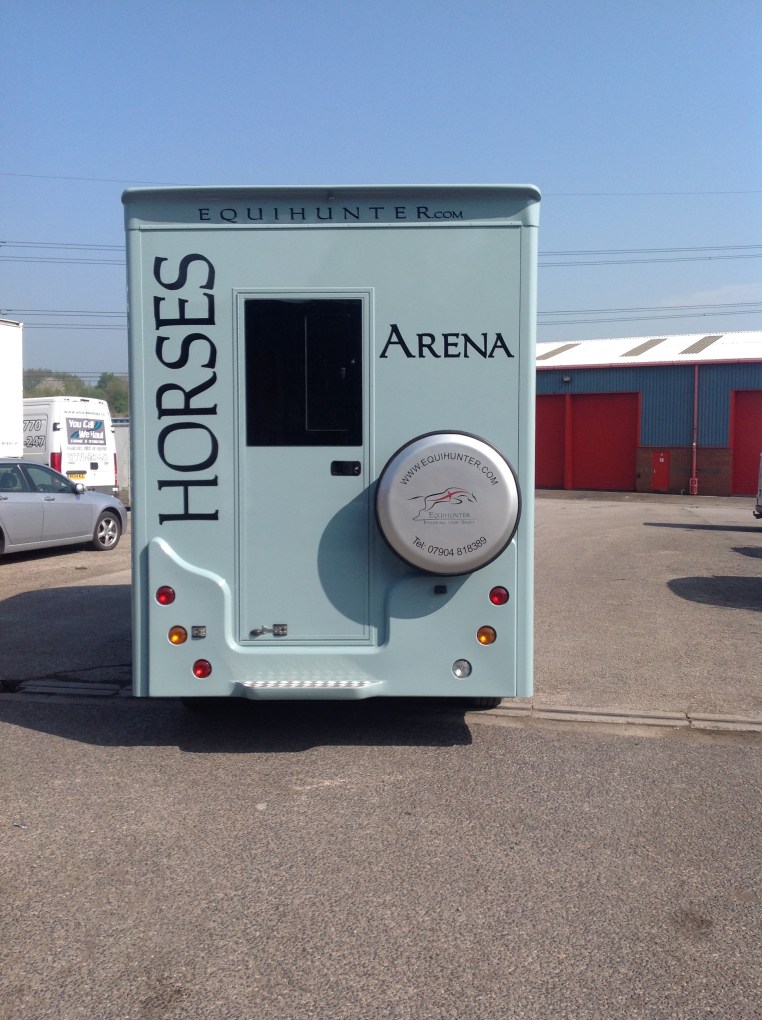 Equihunter Arena 3.5 Tonne Horsebox Finished in BMW Mini Ice Blue