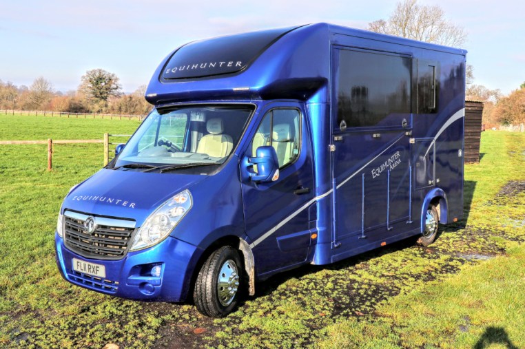 Equihunter Arena 3.5 tonne horsebox for sale on a Vauxhall Movano chassis