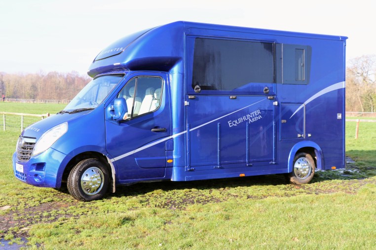 Equihunter Arena 3.5 tonne horsebox for sale on a Vauxhall Movano chassis
