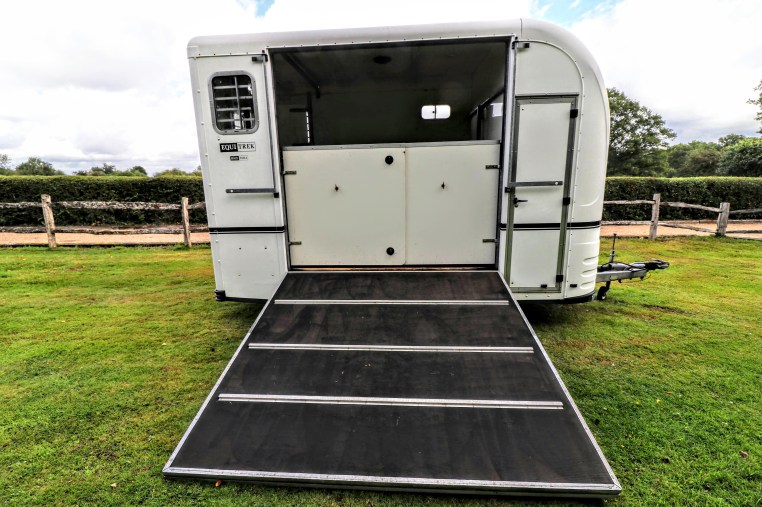 Equi-Trek Space Treka For Sale Ramp Down View